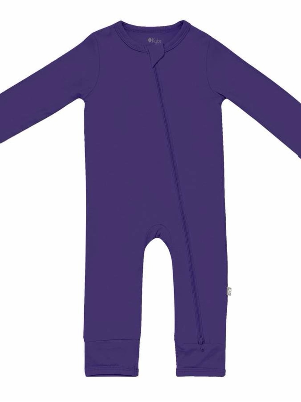 Kyte BABY Zippered Romper, Eggplant, 6-12m